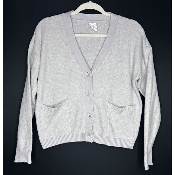 Joie Women's Cream Button Down Soft Fuzzy Cozy Cardigan Sweater Normcore - L - Picture 4 of 8